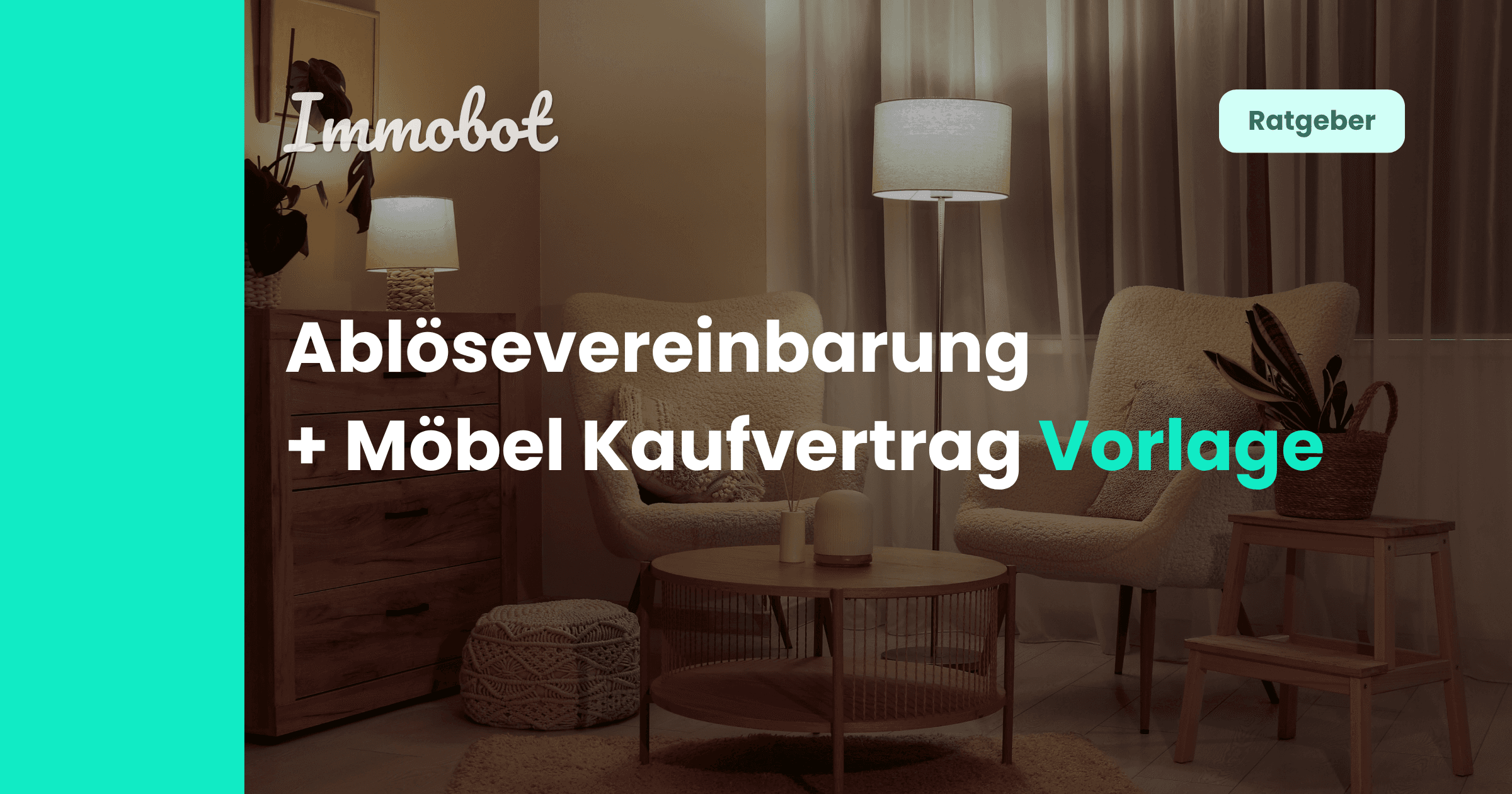 Möbilierte Wohnung bereit für die Wohnungsübergabe